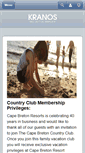 Mobile Screenshot of capebretoncountryclub.com